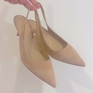 Michael Michael Kors kitten heels nude suede size 7.5